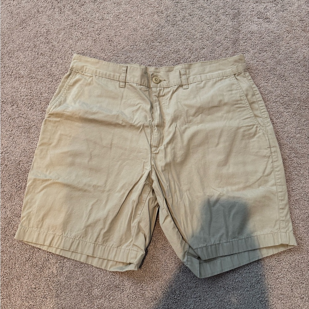 Patagonia Light Khaki Organic Cotton 7 Inch Shorts 34